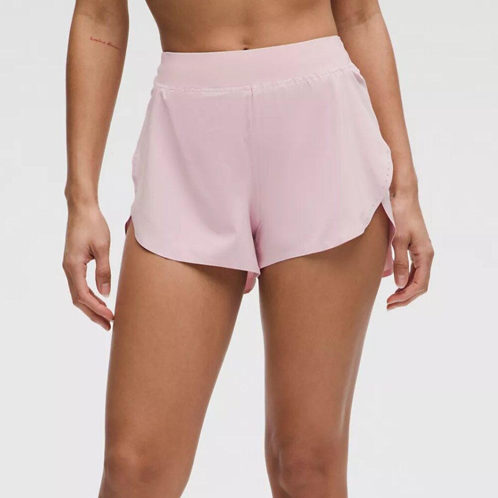 Lululemon Fast and Free High-Rise Classic-Fit Split Short 3"  Pink Haze / Size M